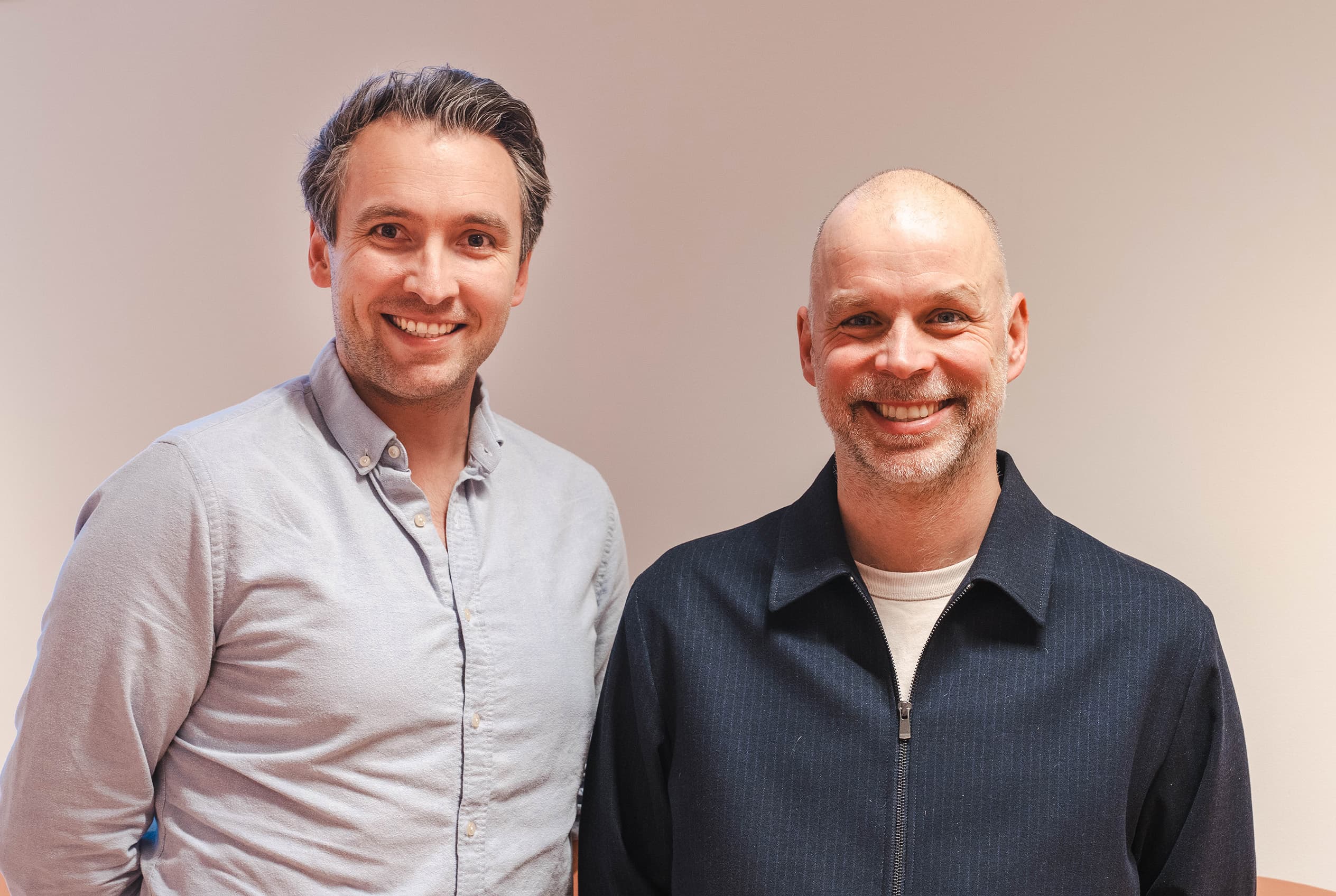 Erik Mus and Peter Minkjan, founders of Think again
